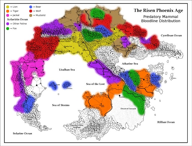 Predatory Mammal Bloodline Distribution